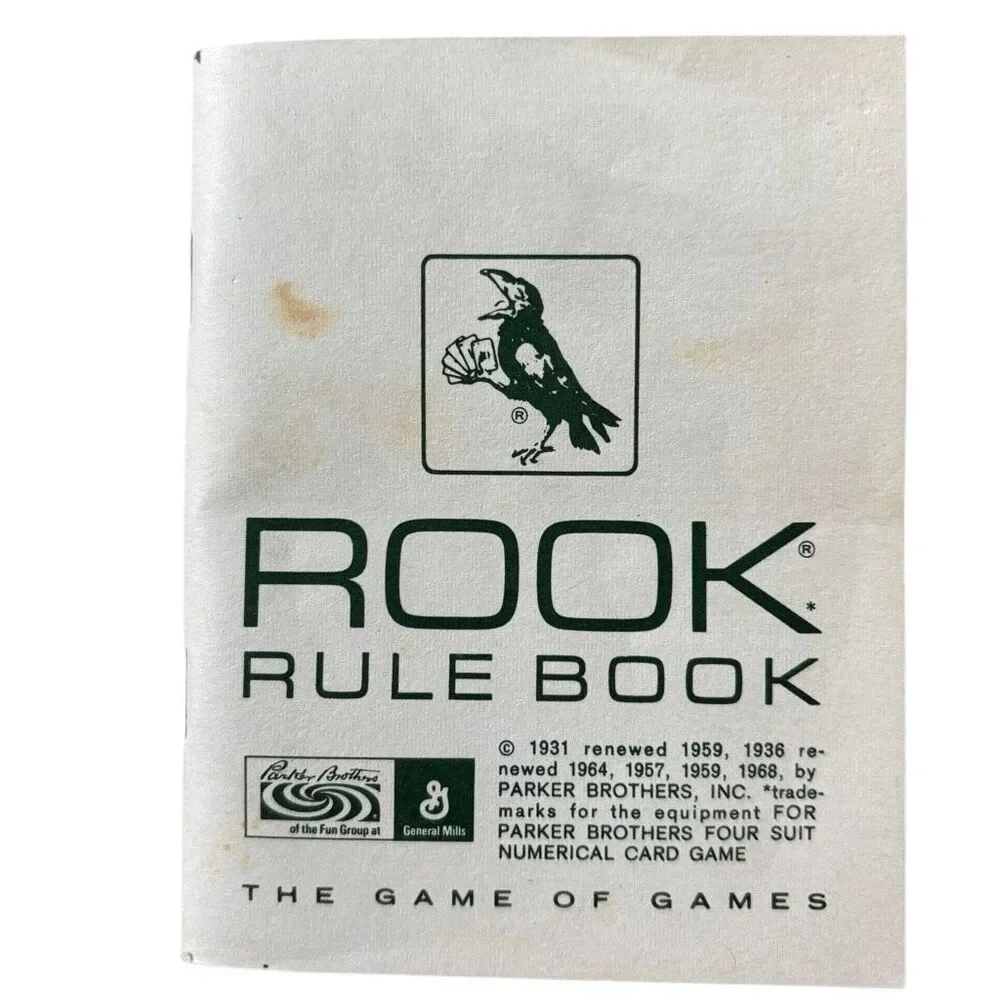 Vintage Rook Card Game Complete 57-Card Deck with Original Box & Instructions